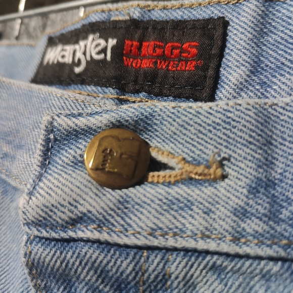 Vintage WRANGLER Jeans Riggs Workwear Men’s Size 36x36 Blue Denim Straight - Picture 3 of 7